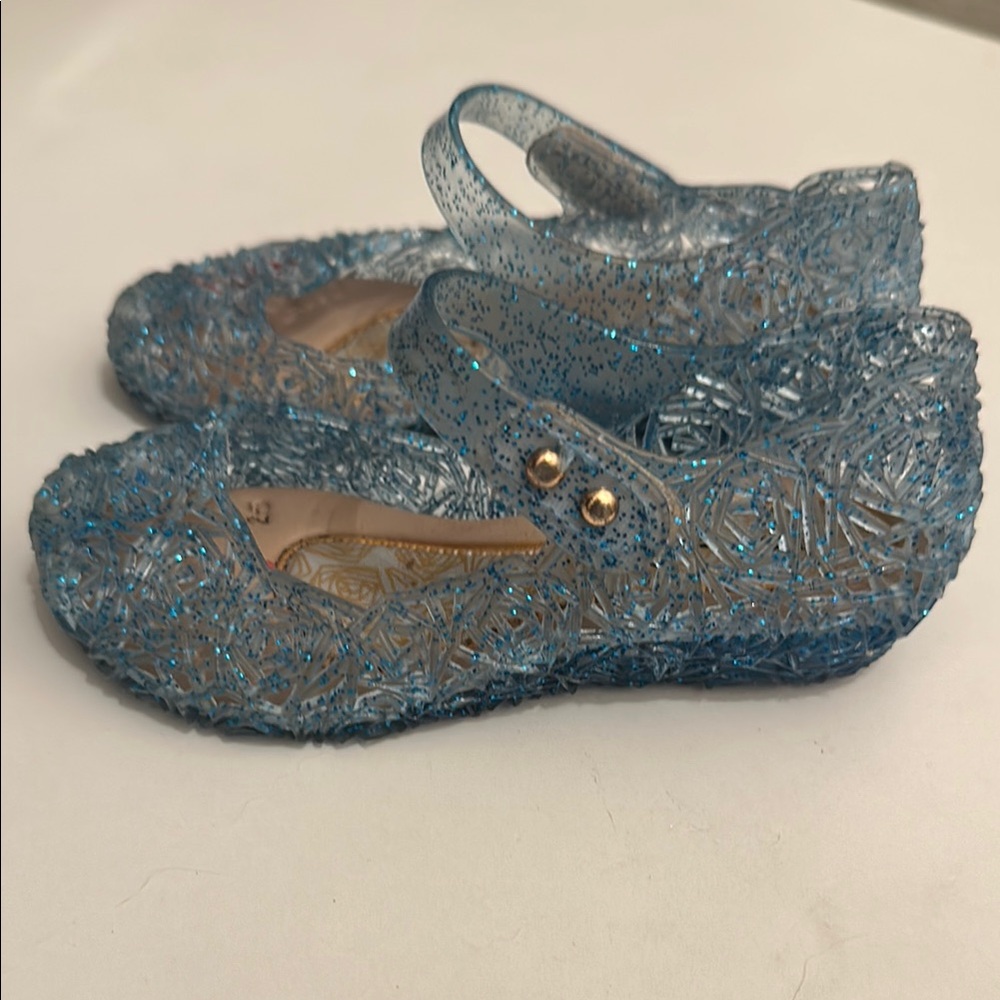 3/15$ Blue Glitter Shoes